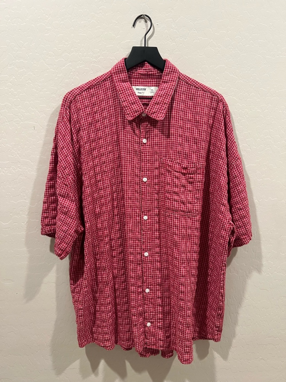 Hollister Plaid Baggy Fit Shirts (2 shirt bundle)